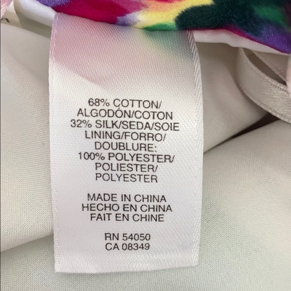 Jones New York Sz 4 Cotton/Silk Blend Floral Skirt - Picture 5 of 5